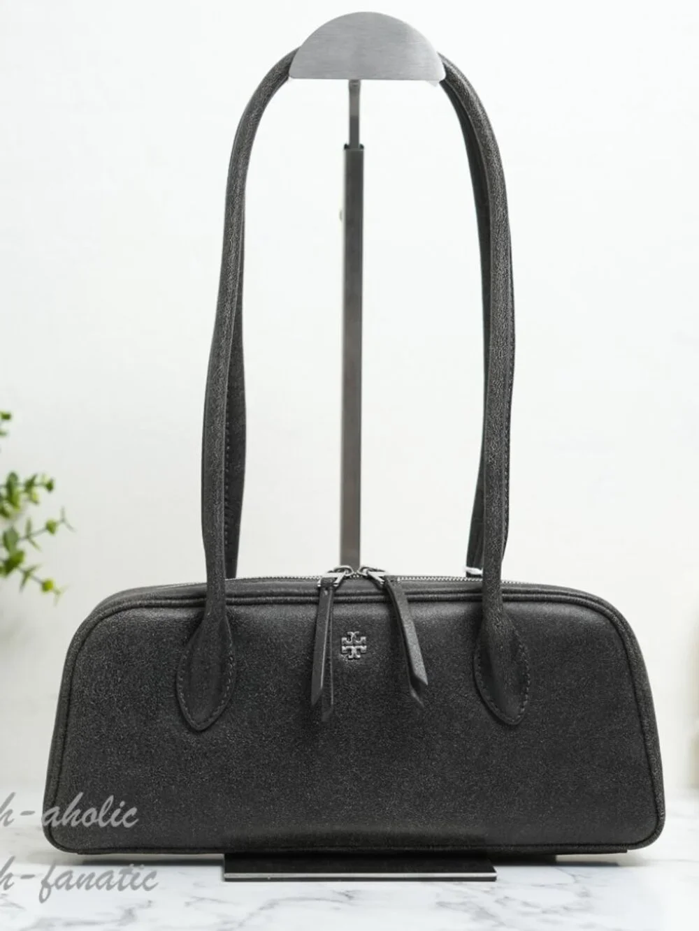 Tory Burch Distressed Box Satchel Leather Shoulder Bag NWT